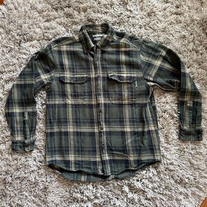 Wolverine Olive Plaid Shirt Jacket